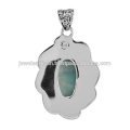 Larimar Gemstone 925 Sterling Silver Pendant Jewelry